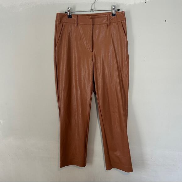 Commando Faux Leather 7/8 Pants  Cocoa Tan Brown - Picture 2 of 10